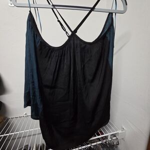 Banana Republic Black and Teal Camisole